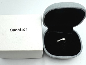 ●A79712:Canal 4℃ カナルヨンドシー ディズニー コラボ リング 指輪 8~9号ほど SILVER シルバー 中古