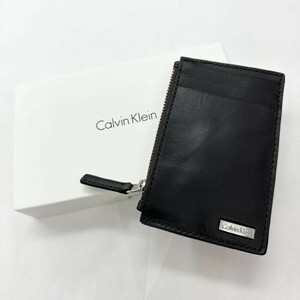 送料別【中古】【美品】Calvin Klein　カルバンクライン　メンズ　ウォレット　財布　コインケース ブラック br07018032