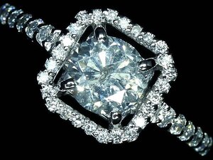 GG13754SS【1円～】新品【RK宝石】《Diamond》Hカラー 上質ダイヤモンド 特大1.006ct 極上脇石ダイヤモンド Pt900 超高級リング ダイヤ