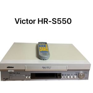 Victor ビデオデッキ HR-S550 リモコン付き ビクター ビデオテープレコーダー VHS