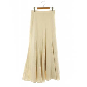 クラネ CLANE 24SS LINEN MAXI MERMAID SKIRT マーメイドスカート ロング マキシ丈 2 ベージュ /DF ■OS レディース