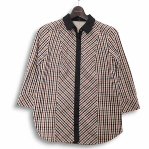 DAKS LONDON ダックス 通年 長袖 チェック★ シャツ ブラウス Sz.38　レディース 日本製　E4T02182_A#C