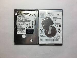 中古パーツ 2.5 インチ SATA 内蔵ハードディスク 厚さ7mm 500GB HDD 7200RPM 2台セット売り 正常品 500(7200)-20