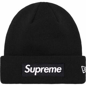 新品 23AW Supreme New Era Box Logo Beanie ニューエラ ボックス ロゴ ビーニー Black ブラック 帽子 ニットキャップ