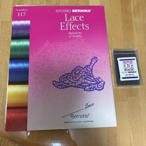 ブラザーミシンで使用可能の刺しゅうカード 中古 Lace Effects レース模様の模様 刺繍カード