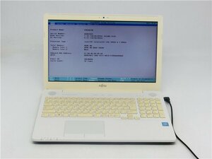 中古　FMV AH42/Y　メモリ4GB　Celeron3855U　HDD1TB　DVD-RWノートパソコン　BIOSまで表示　　詳細不明　　ジャンク扱い 　