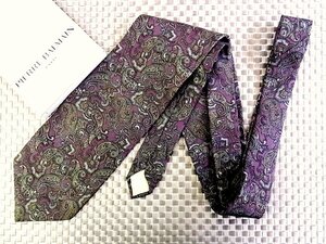 ♪33739C♪良品【ペイズリー 植物 柄】ピエールバルマン【PIERRE BALMAIN】ネクタイ