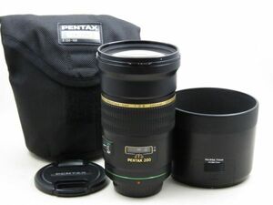 [21856W5]★超極上美品★PENTAX SMC PENTAX-DA ★ 200mm F2.8 ED (IF) SDM フード・ポーチ付き