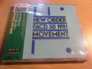 未開封 Sealed 日本盤 CD 帯 obi NEW ORDER ニューオーダー CD MOVEMENT PROMO SAMPLE CD 非売品 not for sale