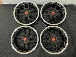 BBS 鍛造 ホイール RG-R 17インチ 7J +38 4H100 ブラック エディション ポリッシュ 中古 室内冷暗所保管 純正付属品有り コンパクトカーに