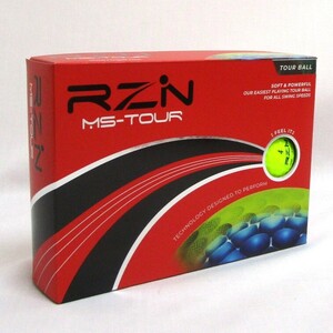 RZN GOLF MS-TOUR イエロー 1箱 12球 1ダース ボール 3ピース 2020年 レジン MSツアー ゴルフボール カラーボール TOUR BALL