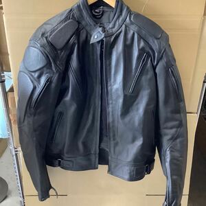 ① GENUINE Leather ライダース ジャケット XL 現状品 