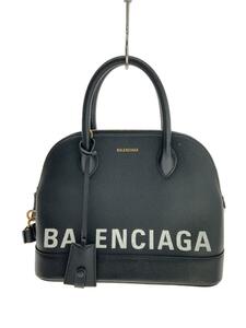 BALENCIAGA◆ヴィルトップハンドルS/レザー/518873・1000・Z・535269/ショルダーストラップ欠損