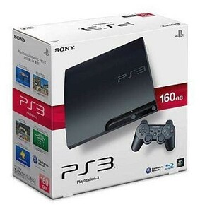 中古PS3ハード プレイステーション3本体 チャコール・ブラック(HDD 160GB) (状態：箱状態難※中箱含む)