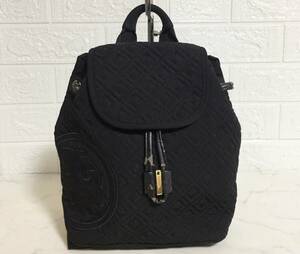 no25720 TORY BURCH トリーバーチ デカロゴ キルティング ナイロン リュックサック デイパック