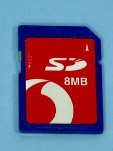 J-PHONE ボーダフォンロゴ入り SDカード 8MB 1枚 SD-M008M フォーマット済み 動作確認済みジャンク品