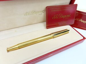 ◆超美品◆S.T.Dupont デュポン◆モンパルナス M-1◆ツイスト式 ボールペン◆ゴールド◆ヴィンテージ◆筆記確認済み◆ケース付き◆A8847