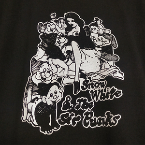 送込 【Snow white & Six Punks】★ブラック★S~XLサイズ