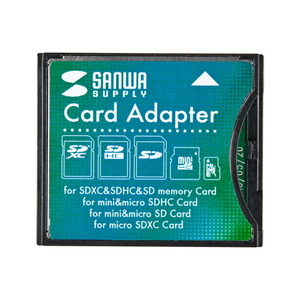 サンワサプライ SDXC用CF変換アダプタ ADR-SDCF2