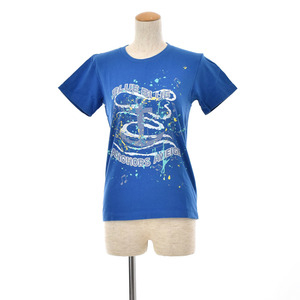 ブルーブルー BLUE BLUE BLUEBLUE ANCOHOR AWEIGH レディースTシャツ XS ブルー 半袖Tシャツ 聖林公司 ハリウッドラントマーケット【処分品