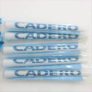 カデロ 2X2 PENTAGON Solo 60R WH×ブルー 5本組 CADERO ペンタゴン ウッド アイアン用 両面テープ装着 ホワイト BLUE バックラインなし