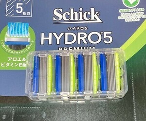 即決●送料無料●schick HYDRO5 シック ハイドロ5 プレミアム 替刃 4個　敏感肌　 五枚刃 メンズ 脱毛 髭剃り