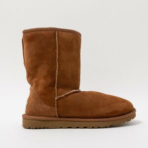 【1円スタート】 UGG アグ 5825 CLASSIC SHORT クラシック ショート ムートンブーツ シープスキン スエード ブラウン US6 23cm