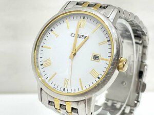 ★CITIZEN シチズン 腕時計 E111-S067901 エコドライブ ソーラー シチズンコレクション デイト 稼働品 中古★005018