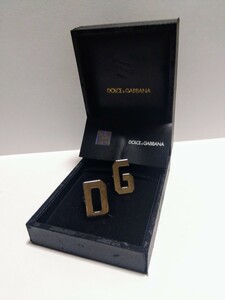 ★ドルチェ＆ガッバーナ DGロゴカフス★DOLCE&GABBANA 正規品 ケース有 新品 デッドストック イタリア購入