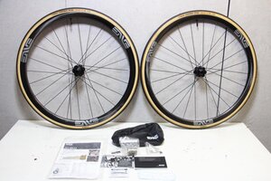 ○ENVE エンヴィ SES 2.2 DISC フックレス ALLOY ハブ XDRドライバー SRAM12s対応 チューブレス カーボンホイールセット 超美品