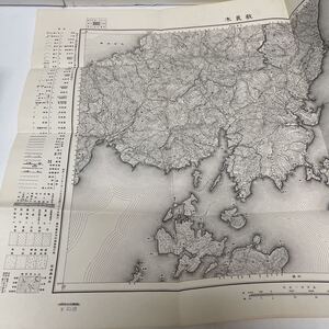 古地図 地形図 五万分之一 地理調査所 昭和28年応急修正 昭和29年発行 教良木 熊本県 八代湾 不知火海