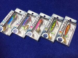 ☆ブレードジグ Cool Six 14g 5カラーセット、シーバス、サワラ、タチウオ、根魚、マダイ、チヌ、ヒラメ、マゴチ、カマス、海アメ、淡水