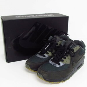 UNDEFEATED × NIKE ナイキ AIR MAX 90 CQ2289-002 BLACK/BLACK-ANTHRACITE SIZE:26.0cm スニーカー 靴 〓A1251