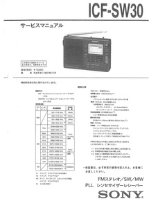 BCL★ベリカード★TBS・東京放送＋おまけ★SONY★ソニー★PLLシンセサイザー・レシーバー★ICF-SW30カラーサービスマニュアル付 