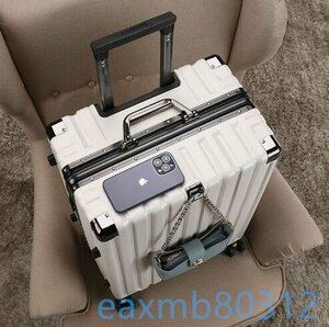 新型*アルミフレームスーツケース*大容量スーツケース*厚めのパスワードボックス