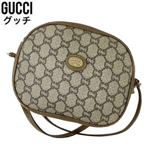 良品　GUCCI グッチ　ショルダーバッグ　GGプラス　斜めがけ　PVC