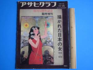 古本「アサヒグラフ・・臨時増刊・描かれた日本の女・1923～1973」朝日新聞社、1973年