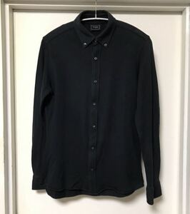 ◆【人気】LACOSTE ラコステ/ ボタンダウンロングスリーブ鹿の子シャツ　NAVY size3