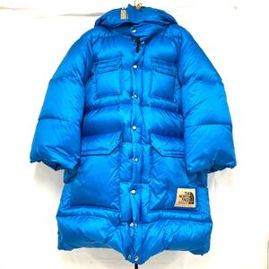 状態良好 GUCCI × THE NORTH FACE グッチ ノースフェイス ダウンジャケット アウター ブルー系 S 165 88Y 服 o4