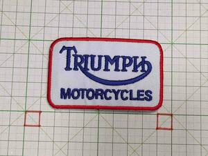 *☆ トライアンフ ワッペン TRIUMPH 白 ☆ アイロン接着OK