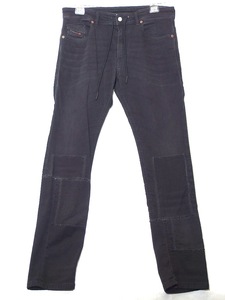 DIESEL ディーゼル THOMMER JOGG SLIM ダメージ加工 ストレッチ メンズ THOMMER-Y-NE　A0082 009IC 黒