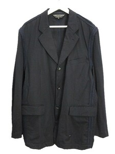 コムデギャルソンオムプリュス COMME des GARCONS HOMME PLUS ウール ジャケット M ネイビー 紺 アウター 上着 AD2001 メンズ