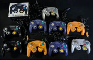 任天堂 ゲームキューブ コントローラー10個　現状品 Nintendo GAMECUBE ブラック シルバー オレンジ