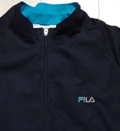 ◎FILA フルジップナイロンジャケット【XL】 ブラック ビッグサイズ