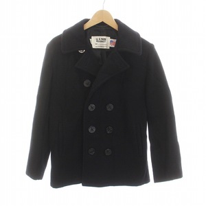 ショット SCHOTT U.S.740N PEAJACKET Pコート ピーコート アウター 36 S 黒 ブラック /YM メンズ