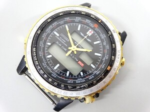 ジャンク CITIZEN シチズン PROMASTER プロマスター C162-089383 アラームクロノグラフ クオーツ メンズ 腕時計 本体のみ