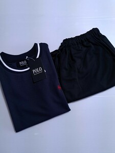 新品未使用　Polo メンズ 　L　 半袖パジャマ 　ハーフパンツ　 ルームウェア　即決送料無料 　紳士　ビック　Aら　メッシュ