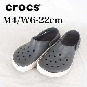 MK4041*crocs*クロックス*レディースサンダル*M4/W6-22cm*グレー