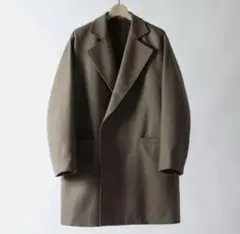 auralee light melton over coat