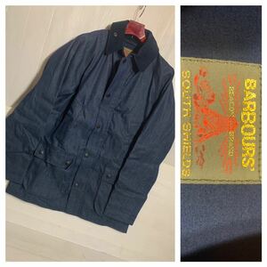 Barbour BEACON BRAND バブアー　×ジャーナルスタンダード ? 別注 日本製　新同超美デニム　SOUTH SHIELD ビューフォート？ ジャケット　L